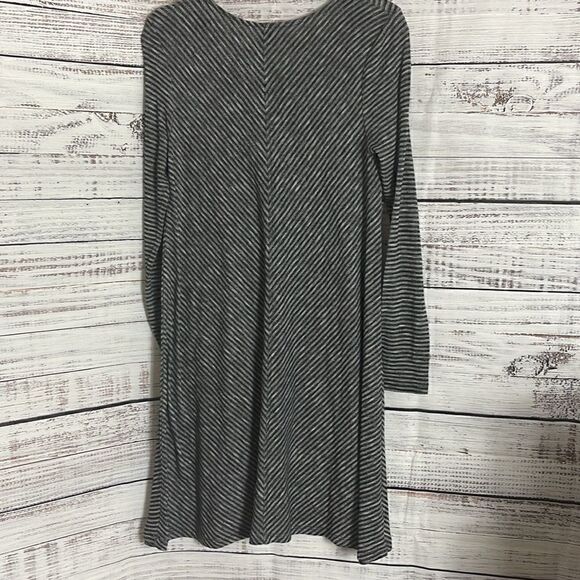 Grace elements Dress Womens Size Small striped Round Neck Swing long sleeve New - Picture 6 of 7
